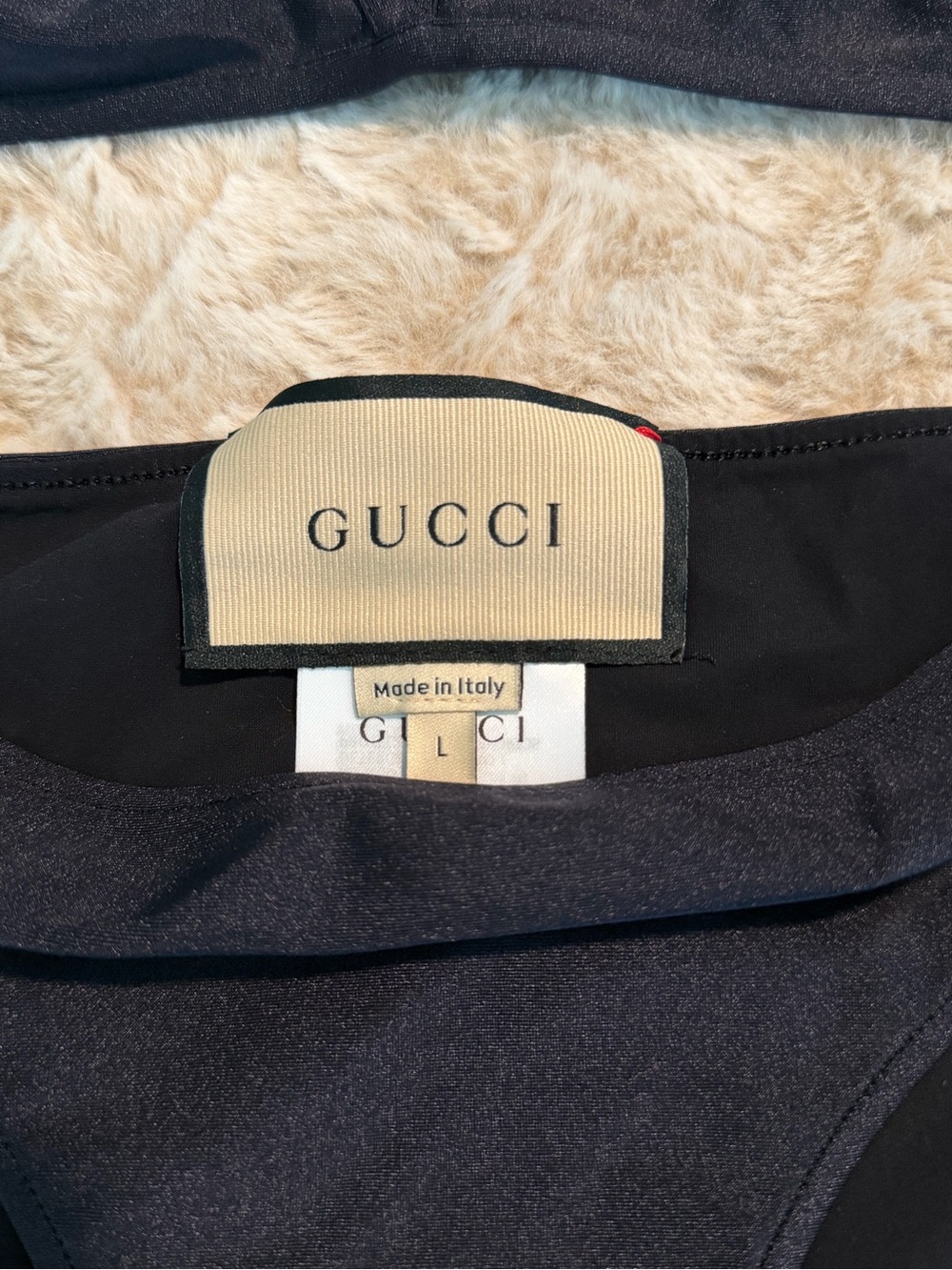 Gucci Black Triangle Bikini Set with Crystal Double-G Accent - Picture 2 of 5